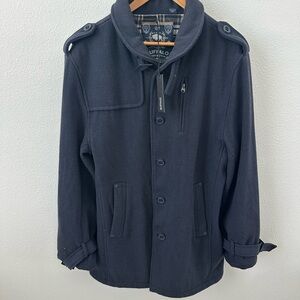 Buffalo David Bitton Black Military Field Jacket